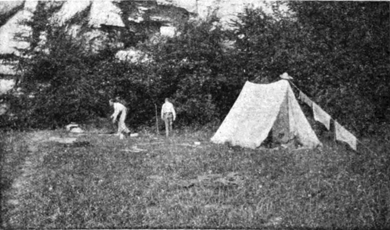 Our Tent on the Danube